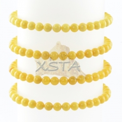 Round amber balls bracelet